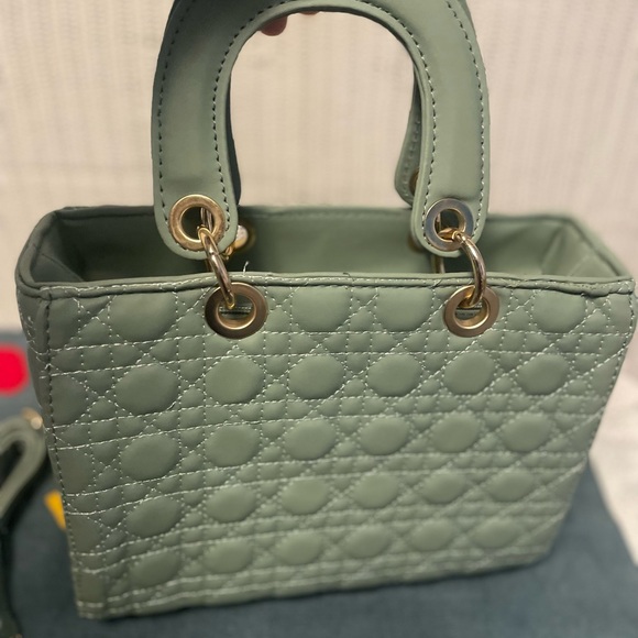 Handbags - Fashion lady Bag PU leather, olive green color, New with dust bag, Sling